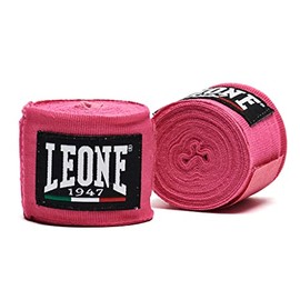 LEONE AB705/25PK 1947 Boxing Vantage, Junior Size, Elastic Type, Velcro Closure, Short, 6.5 ft (2.5 m), Pink