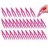 PATIKIL 30 Pcs Plastic Tweezers for Craft, 4" Small Plastic