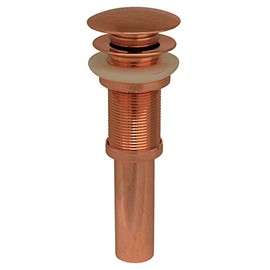 Whitehaus Collection WHD01-CO Whitehaus WHD01-PCO Decorative 2 3/4" Pop-Up Mushroom Drain with No Overflow, Polished Copper