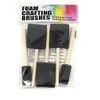Foam Brush Sponge Wooden Handle Paint Craft Glass Glitter Glue