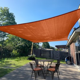 SUNLAX Sun Shade Sail 6' x 20' Terra Red Rectangle Canopy Sail Shade Cover UV Block Permeable Sunshade Outdoor for Patio Backyard Deck Pergola (We Make Custom Size)
