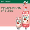 7UP Diet Cherry Flavored Lemon Lime Soda, 12 Fl Oz