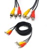 Padarsey® Cable de extensión de vídeo compuesto de audio 3RCA