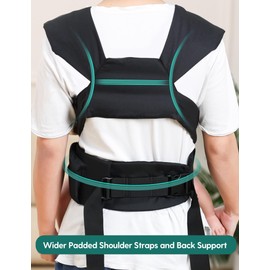 Babelio Baby Carrier Newborn to Toddler Cozy Lightweight Wide Shoulder Straps Infant Carrier with Head Support, 7-45lbs, Hands-Free