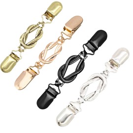 4 Stück Cinch Clip, Waist Clip, Clothing Sinch, Schwarz Gold Roségold Silber, Für Pullover Und Kleidung, Ideal Für Kleiderschrank Und Wäscheaufbewahrung