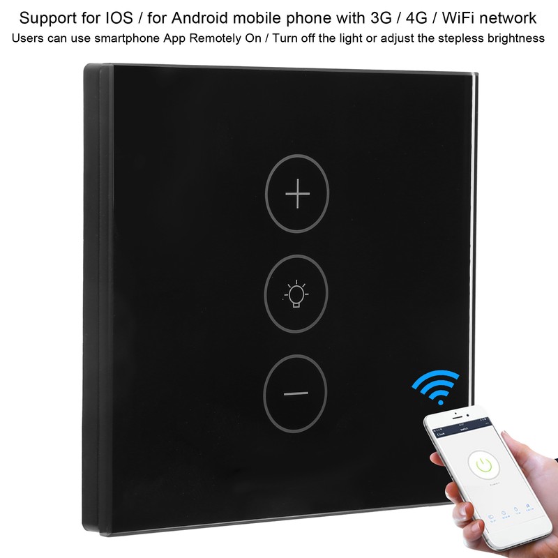 Wifi Smart Dimmer Switch Voice Touch Phone APP Remote Control