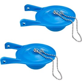 Gerber Toilet Flapper Replacement, 2 Pack 3 inch for Gerber 99-788 with 2 Toilet Handle Chains Lecyco Rubber Water Saving, Easy to Install 2