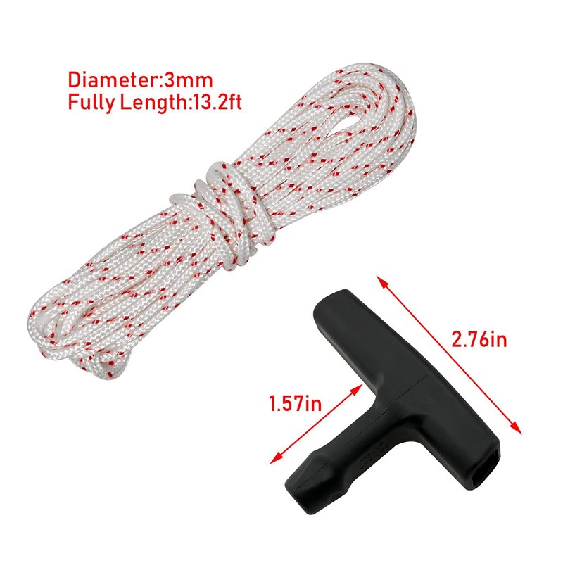 ZZHXSM Recoil Starter Rope 4 Meter 3.0 mm Pull Cord