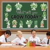 Spring Greenery Potted Plant Bulletin Board Set Motivational Eucalyptus Classroom