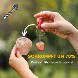 BastelWizard - Premium Shrink Film for Crafts - 10 Printable Shrink Film - DIN A4 Craft Film for Children and Adults DIY