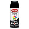 Krylon K05160307 ColorMaster Paint + Primer, Semi-Gloss, Black, 12 oz.