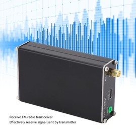 Fafeicy Transmisor FM 0.5W Alcance 2000m Frecuencia Ajustable 76-108MHz Entrada Estéreo para Eventos Estacionamiento Radio Transmisor FM Frecuencia Variable Estéreo