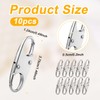 10pcs Zipper Clip Theft Deterrent, Dual Opening S Shaped Quick