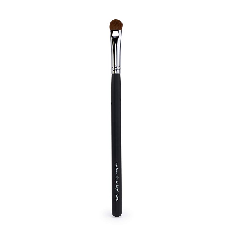 GOC, Pincel, Medium Dome, Brocha para ojos mediana, Forma plana