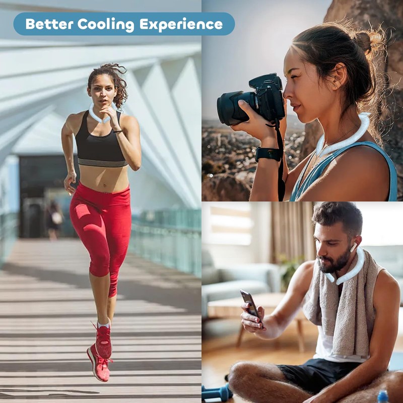 Neck Cooling Tube, Reusable Wearable Cooling Neck Wraps for Summer