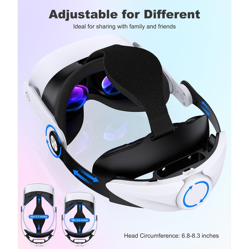 Kawaye Head Strap Compatible with Meta Quest 2/Quest 3S/Quest 3