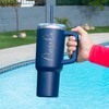 Custom 40 Oz Tumbler with Handle, Engraved Name Mug for