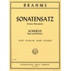 (IMC489) BRAHMS Sonatensatz (Scherzo) Violin and Piano