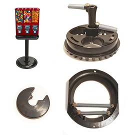 ACKSTAR Gumball Dispenser Wheel for Gumball Machine - Adjustable Round Capsule & Gum Wheel for 3 & 4 Head, Triple Shop, Triple Time, Triple Pod, and 4 in 1 Vending Machine - Candy Machine Replacement