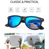 Joopin Sunglasses Men's Polarised Retro Rectangular and Classic Sunglasses Women