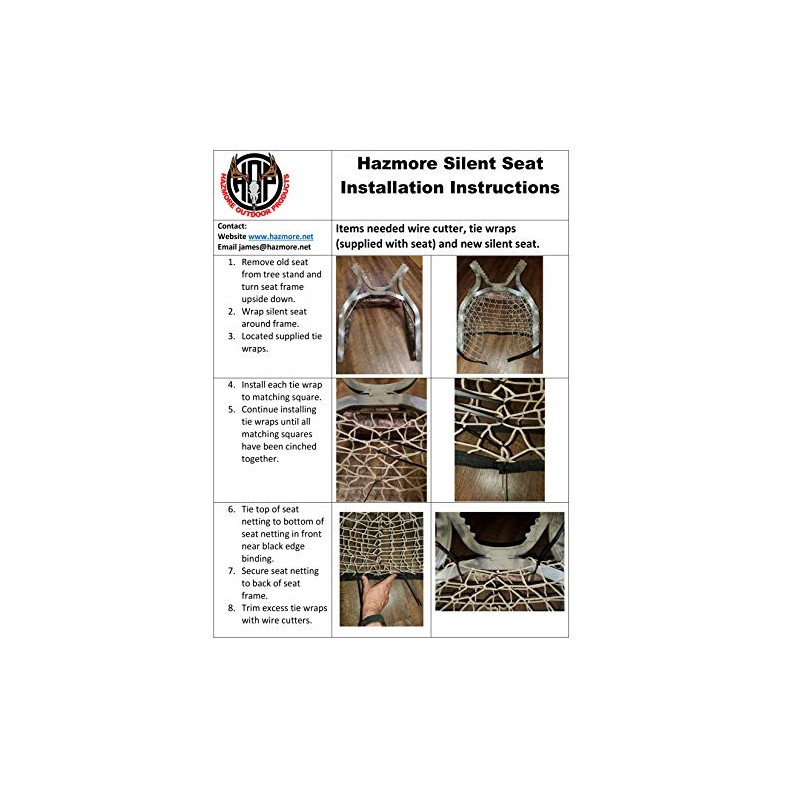 Hazmore Outdoor Products Silent Seat for Summit replacement tree stand