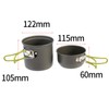 Compact Aluminium Alloy Pot Set Foldable Handgrip with Storage Bag
