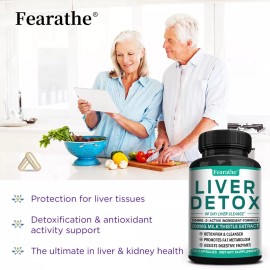 Fearathe Milkthistle Liver Detox Aids Bile Production Supports Kidney Health Antioxidants