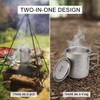 450ml 750ml Cup Set Ultralight Titanium Cup Hanging Pot Set
