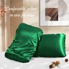 Manyshofu Satin Pillowcases for Hair Protection - 1Pcs Green Pillow
