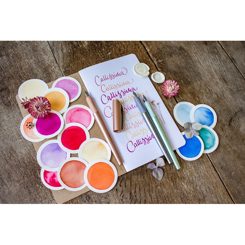 Schneider CALLISSIMA APRICOT 1.8MM, CALLIGRAPHY FOUNTAIN PEN, APRICOT INK CARTRIDGE