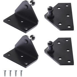 ARANA 10MM Ball Stud Mounting Bracket Widen for Universal Gas Struts Lift Supports Shocks Spring Prop, Black 4PCS