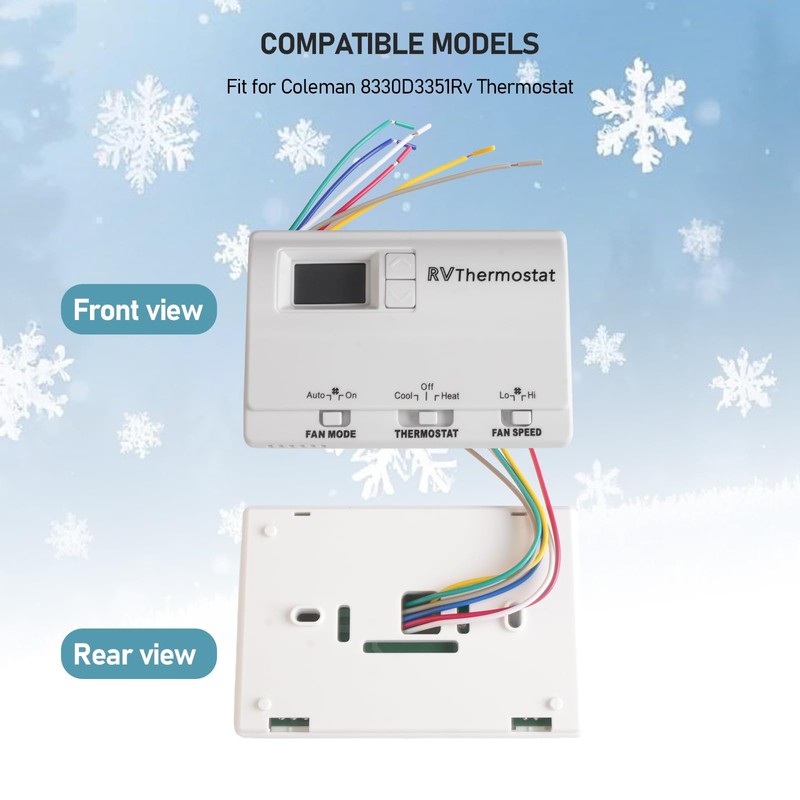 8330D3351 Wall Mounted Digital Cooling and Heating Thermostat, Suitable for