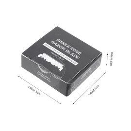 Baluue 100% Stainless Steel Razor Shaving Blades Single Face Razor for Safe Gentle Shave for Men
