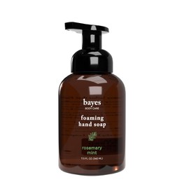 Bayes Foaming Hand Soap - Aromatic and Nourishing Hand Wash, Infused with Essential Oils - USDA Certified Biobased - 11.5 Ounce, Rosemary Mint