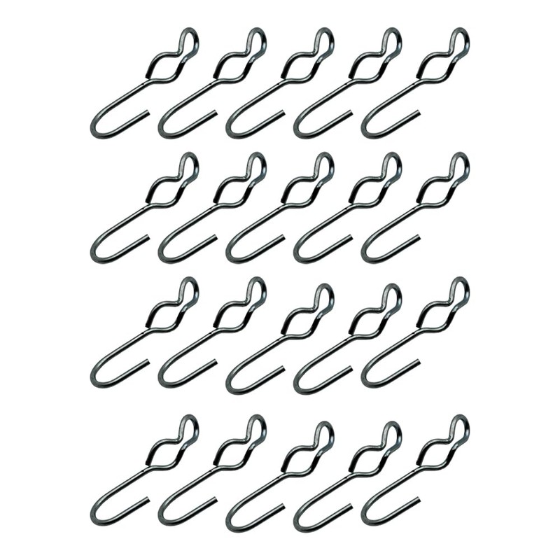 Stevens Lake Parts Set of 20 SJ Hooks for Rubber