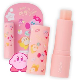 Kirby - Bálsamo labial con licencia para niñas, bálsamo labial Kawaii para mujeres de manteca de karité, aceite de coco, miel y aceite de jojoba, mini