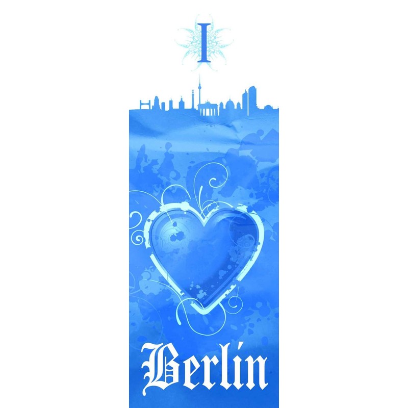 Hertha BSC Berlin Scarf – Blue/White Stripes – Navy Fan