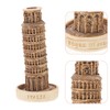 Luxshiny Pisa Leaning Tower of Pisa Statue Model Resin Tower