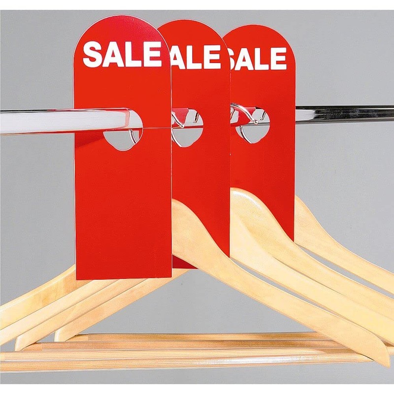 Deco Woerner Salereiter Saleaktion Action Tabs Sale Hangers Red Pack