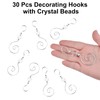 INCREWAY Wire Ornament Hooks, 30 Pcs Silver S-Shaped Christmas Tree