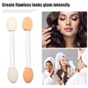 VOCOSTE Eyeshadow Brush, Sponge Tip, Disposable Double Eye Shadow Brush,