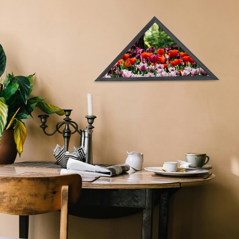 Lurrose Burial Flag Display Case,Wood Burial Flag Shadow Box Rustic