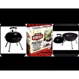 Expert Grill Porcelain Coated portable charcoal grill 18.1”x 14.5” w Legs, Gift
