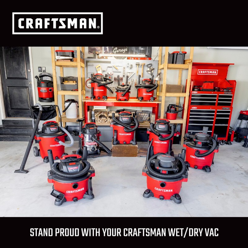 CRAFTSMAN CMXZVBE38763 2-1/2 in. x 7 ft. POS-I-LOCK Wet Dry