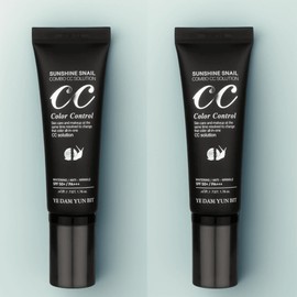 Yedam Yunbit Sunshine Snail Combo CC Cream SPF45 PA+++ Multi, 50ml, 2 pcs. / 예담윤빛 썬샤인 스네일 콤보 CC크림 SPF45 PA+++ 멀티, 50ml, 2개