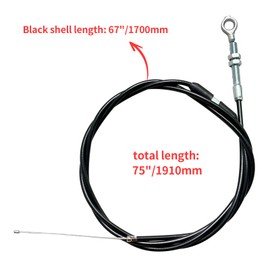 75 inch Go Kart Throttle Cable Kit Compatible with VM22 VM24 PZ27 Predator 212cc 196cc GX200 GX160 6.5hp Engine Manco American Sportworks Yerf Dog Buggy Go Cart MiniBike Lawn Mower Replacement Parts