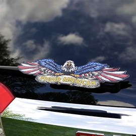 WiperTags Proud American USA Eagle for rear vehicle wiper blades