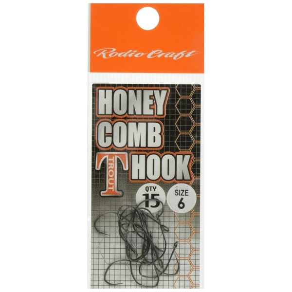 Rodiocraft Honeycomb T Hook #6 (Fluorine) Fishing Hook