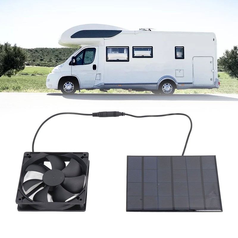Solar Panel Powered Fan Portable 3.5W 6V Solar Exhaust Fan