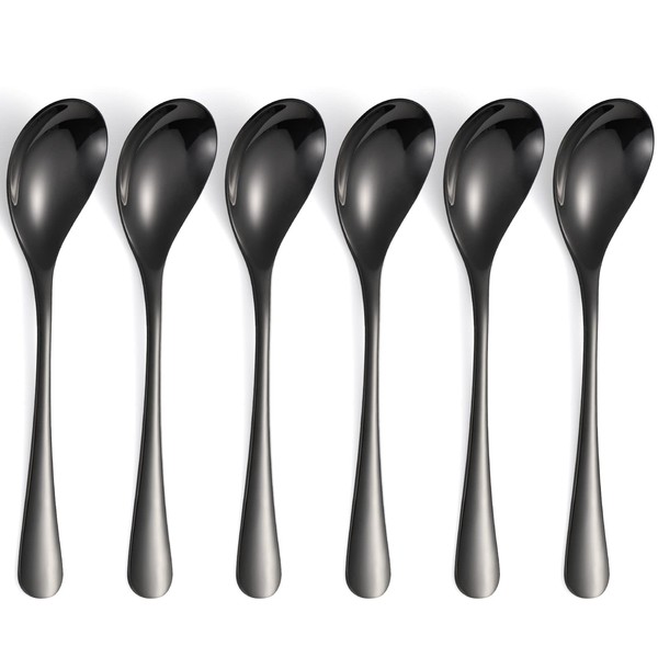 Stainless Steel Tea Spoons Pack of 6 Spoons for Tea Coffee Yoghurt Pudding (B6)